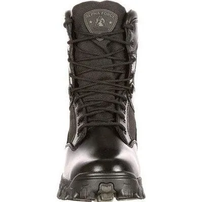 Rocky Men's Alpha Force 8" Soft Toe WP Public Service Boot -Black- FQ0002165
