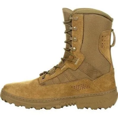 Rocky Men's Havoc Lightweight 8" Soft Toe Commercial Military Boot -Brown- RKC105