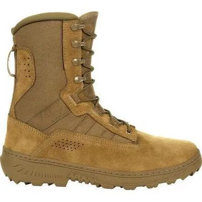 Rocky Men's Havoc Lightweight 8" Soft Toe Commercial Military Boot -Brown- RKC105