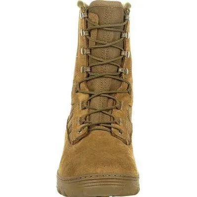 Rocky Men's Havoc Lightweight 8" Soft Toe Commercial Military Boot -Brown- RKC105