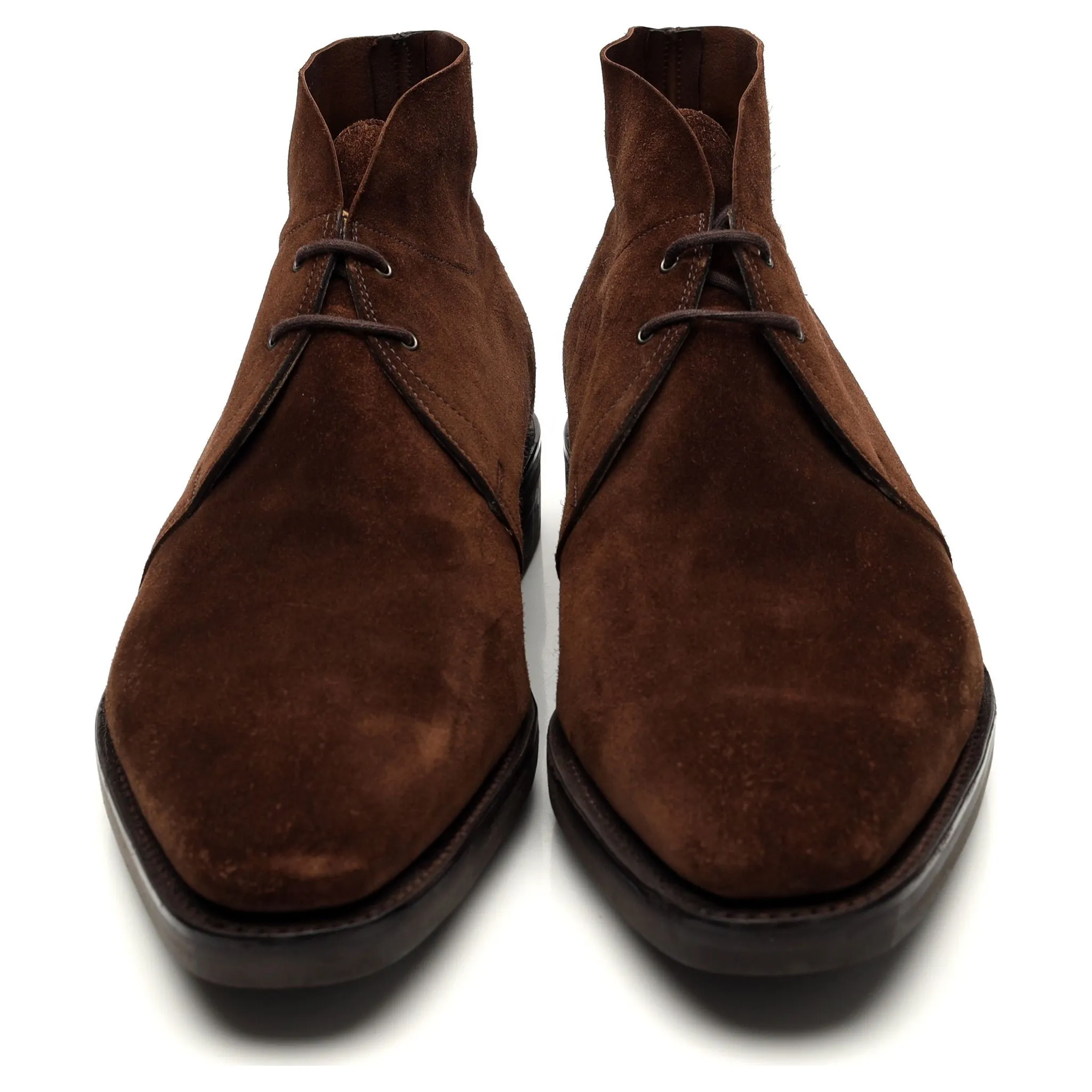 'Romsey ll' Dark Brown Suede Chukka Boots UK 9.5 E