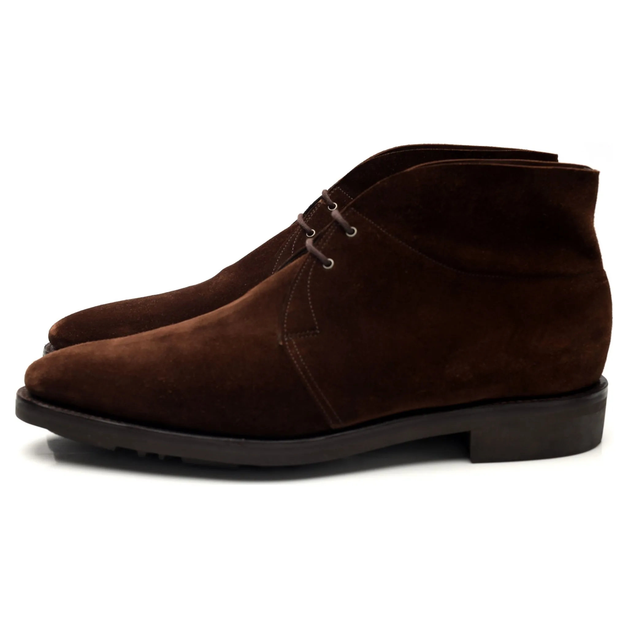'Romsey ll' Dark Brown Suede Chukka Boots UK 9.5 E