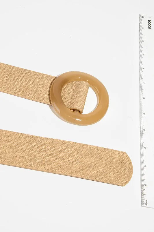 Round Leather adjustable Belt