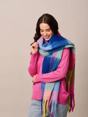 Saint Martin Scarf - Navy & Pink | Tiger Tree