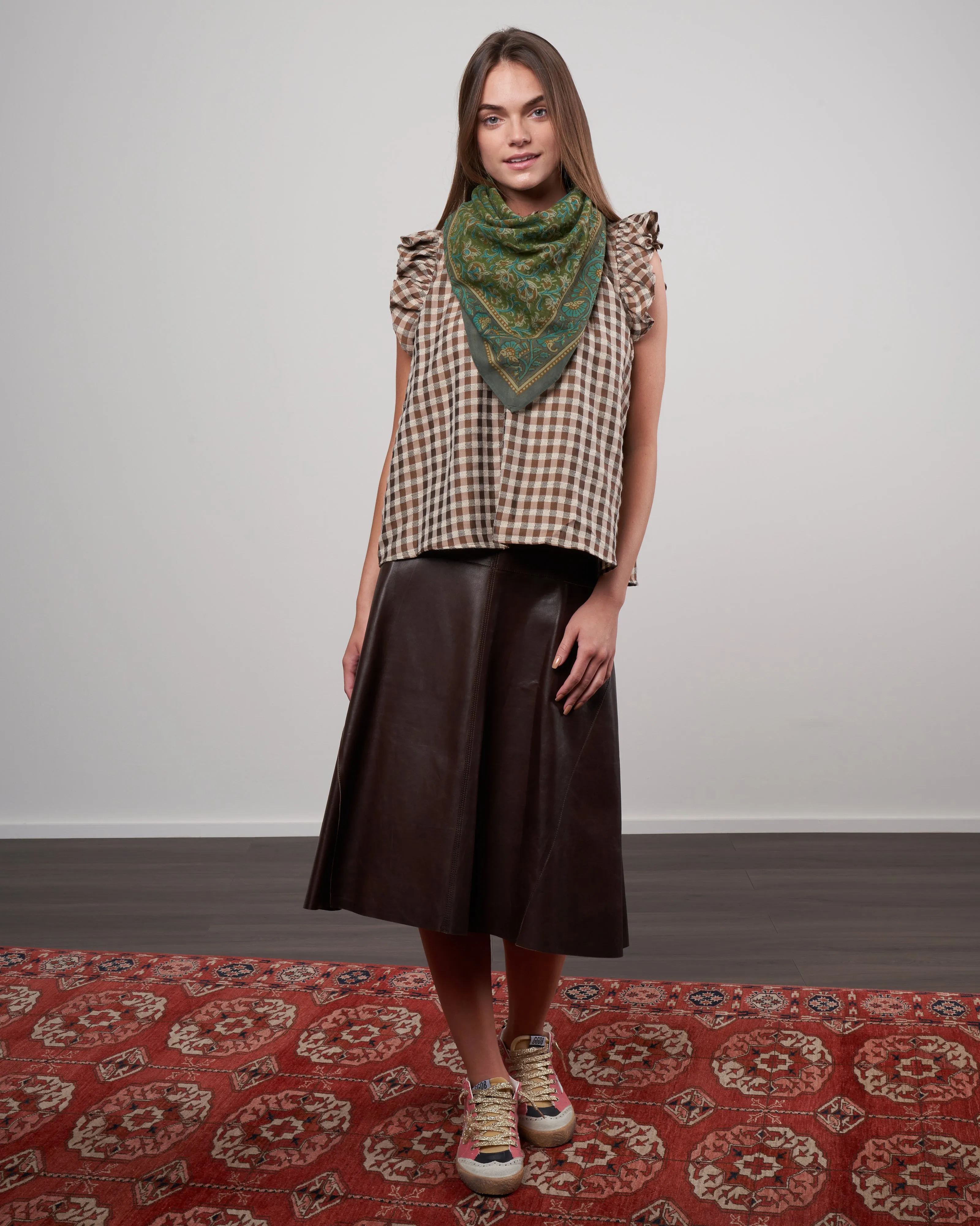 scarf - kaki