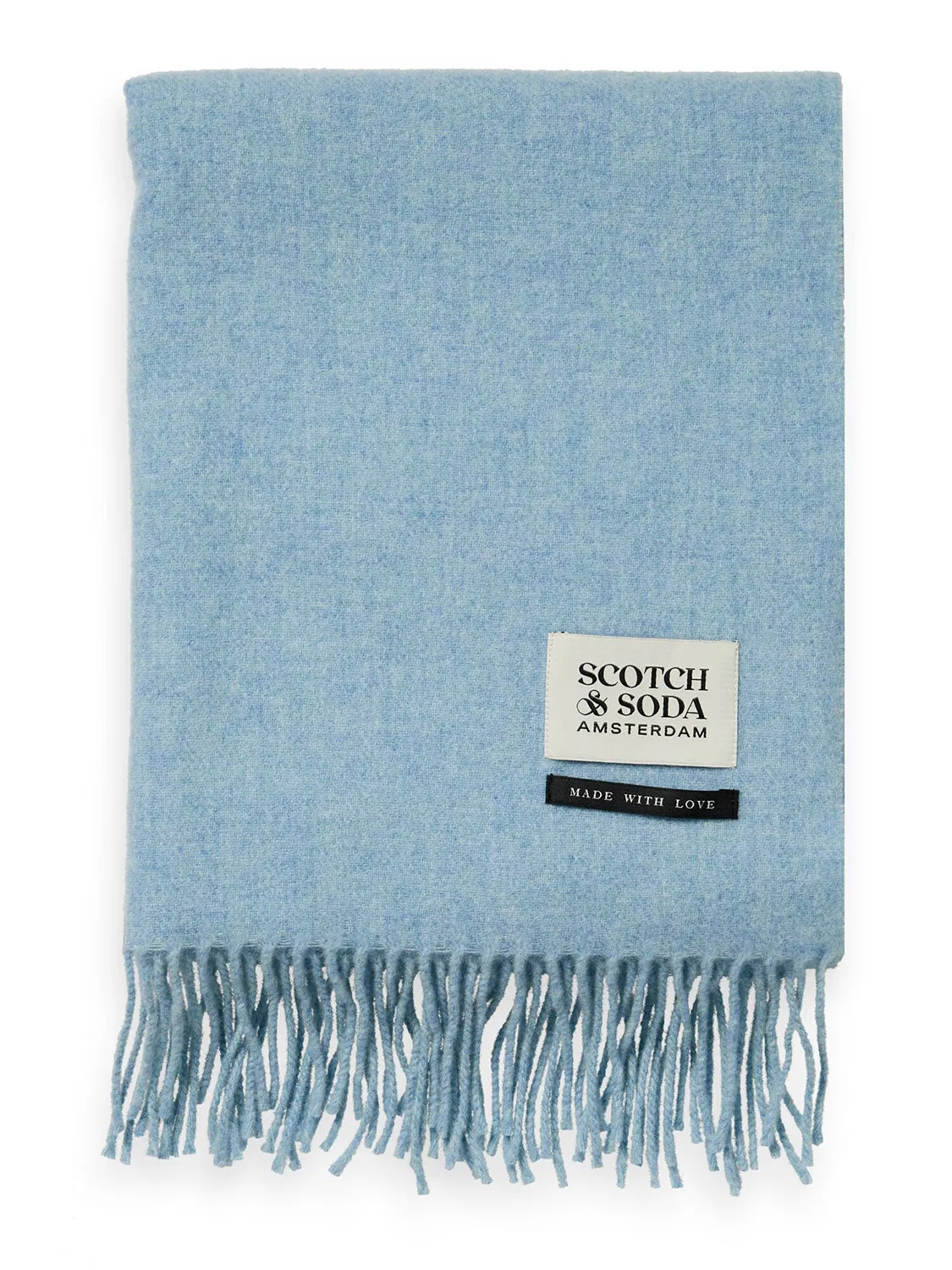 SCOTCH & SODA VIRGIN WOOL FRINGED SCARF SAS169440