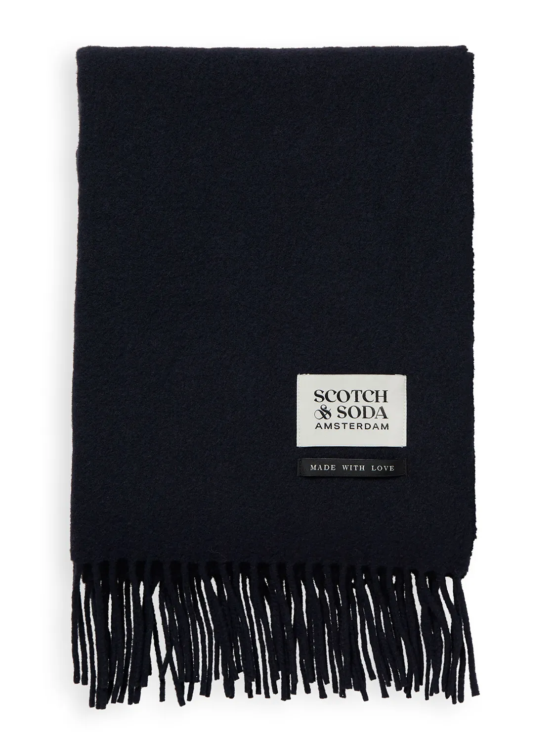 SCOTCH & SODA VIRGIN WOOL FRINGED SCARF SAS169440
