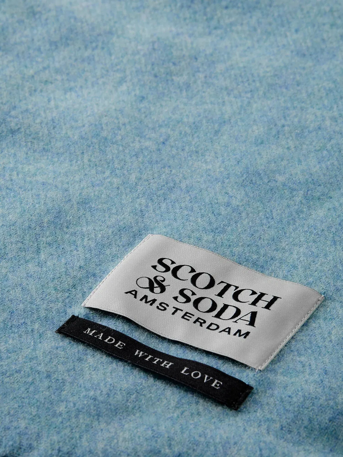 SCOTCH & SODA VIRGIN WOOL FRINGED SCARF SAS169440