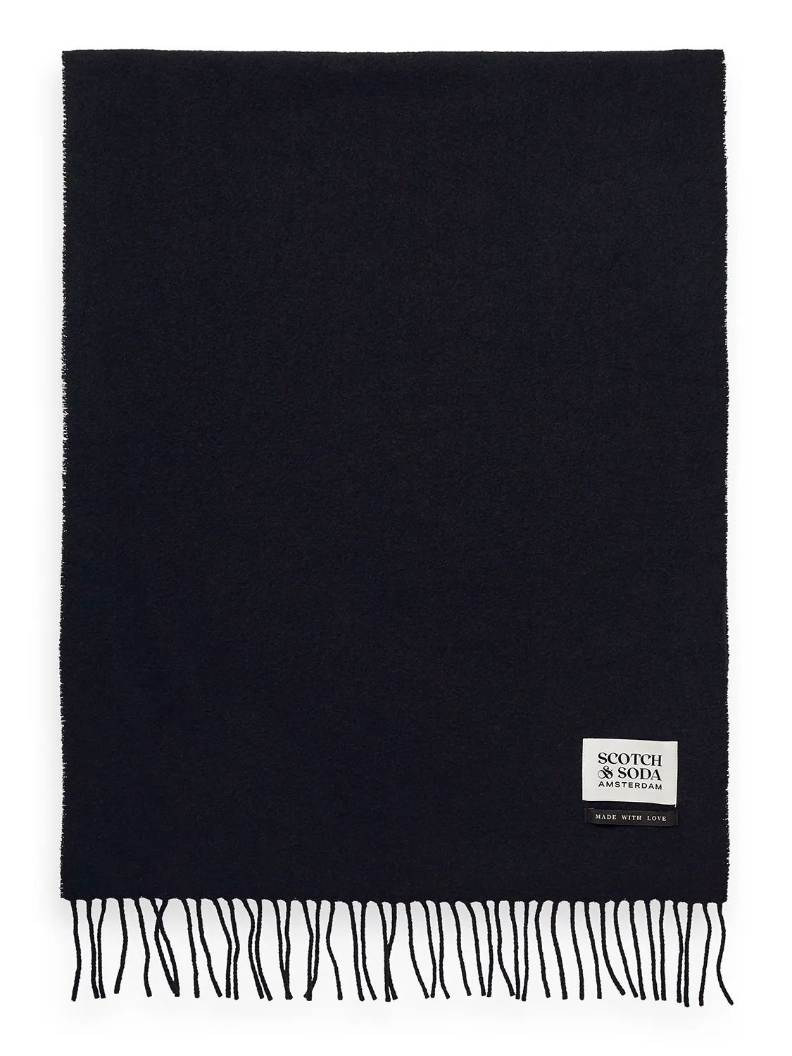 SCOTCH & SODA VIRGIN WOOL FRINGED SCARF SAS169440