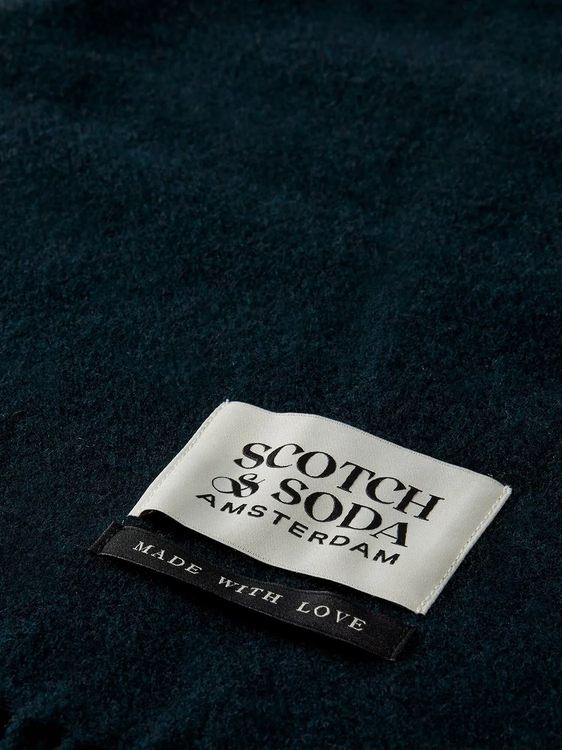 SCOTCH & SODA VIRGIN WOOL FRINGED SCARF SAS169440