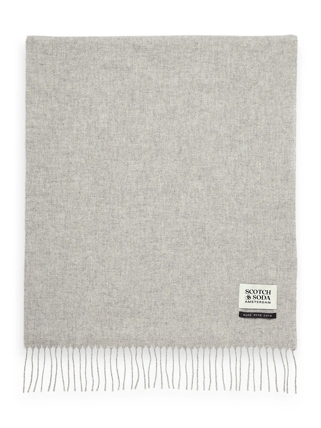 SCOTCH & SODA VIRGIN WOOL FRINGED SCARF SAS169440