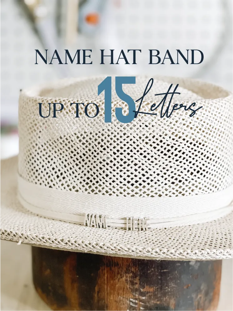 SHADY DAYS NAME HAT BAND - Up To 25 Letters