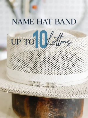 SHADY DAYS NAME HAT BAND - Up To 25 Letters