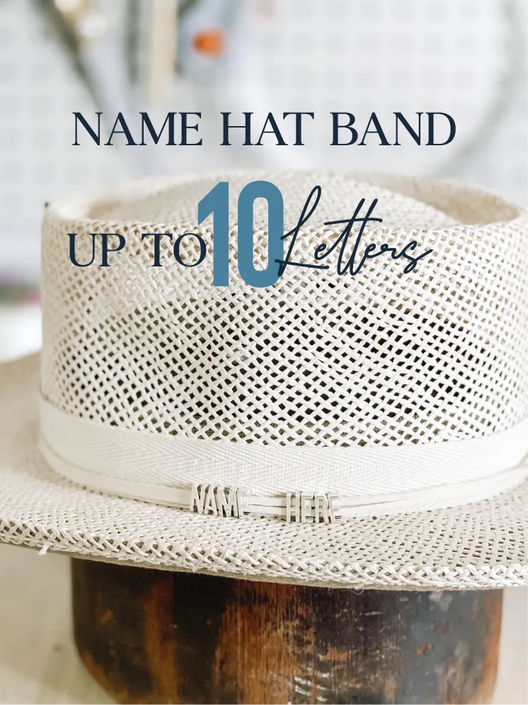 SHADY DAYS NAME HAT BAND - Up To 25 Letters
