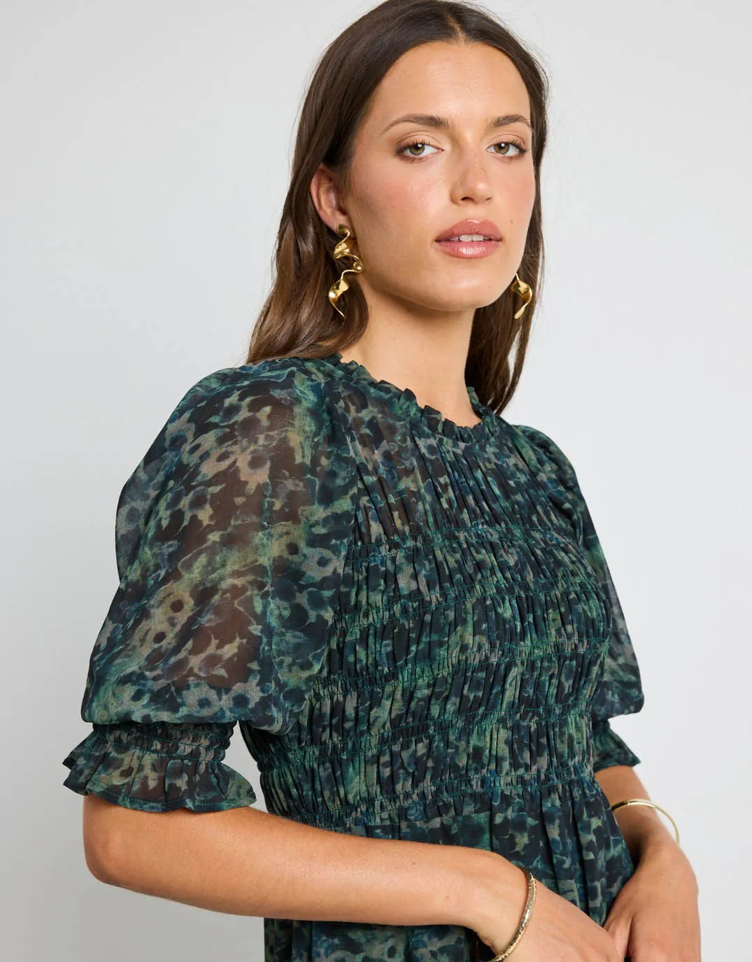 Showcase Tiered Maxi Dress - Khaki