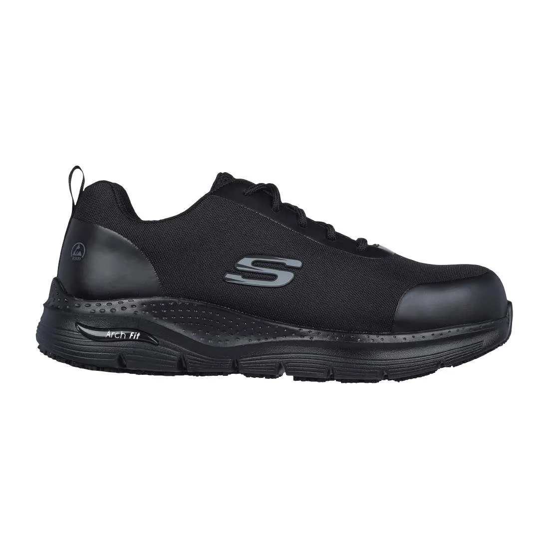 Skechers Arch Fit Ringstap Trainers Black  43