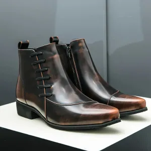 Sleek Samuel Thatcher Leather Boots