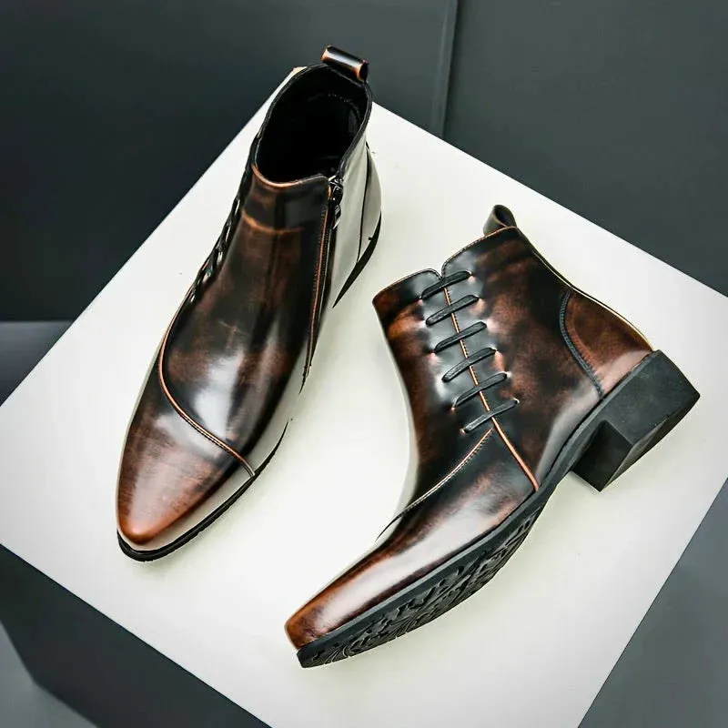 Sleek Samuel Thatcher Leather Boots