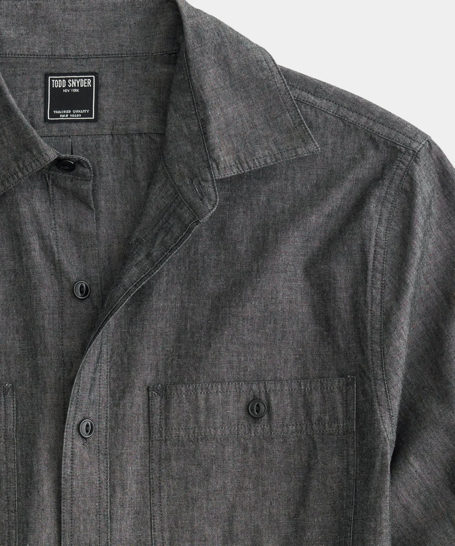 Slim Fit Japanese Chambray Work Shirt