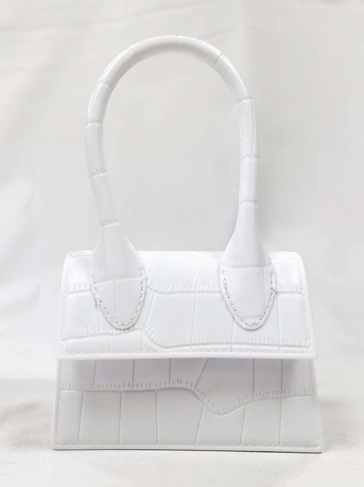 Solid Color Square Handbag