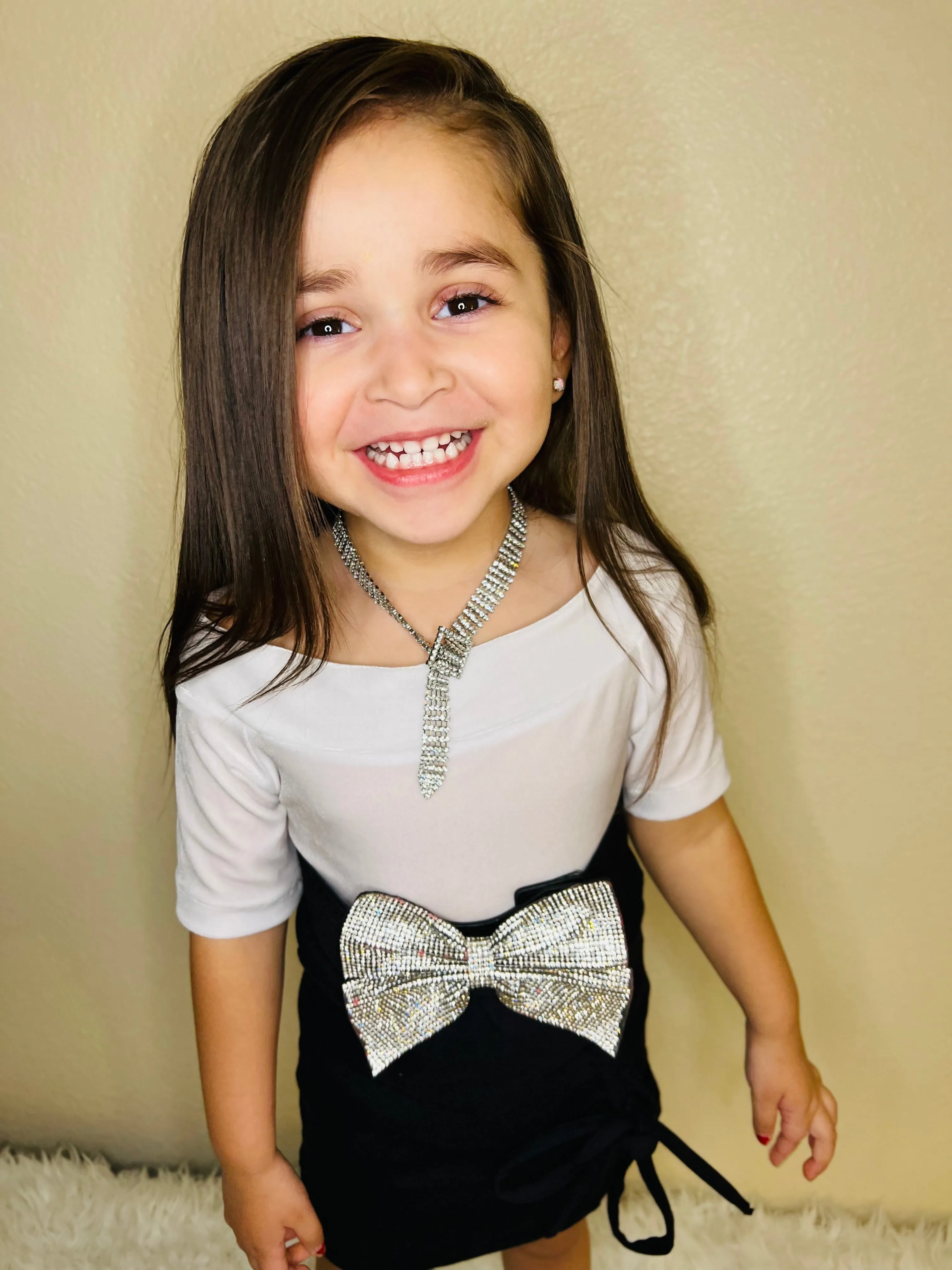 Sparkly Crystals Bling Bow Belt