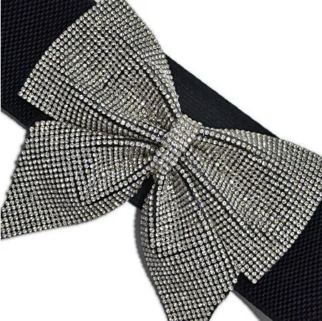 Sparkly Crystals Bling Bow Belt