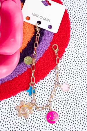 Springtime Smiles Goldtone Trucker Hat Chain