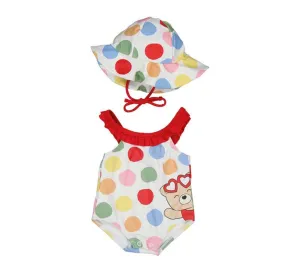 SS25 Mayoral - Spot Print Swimsuit with Hat