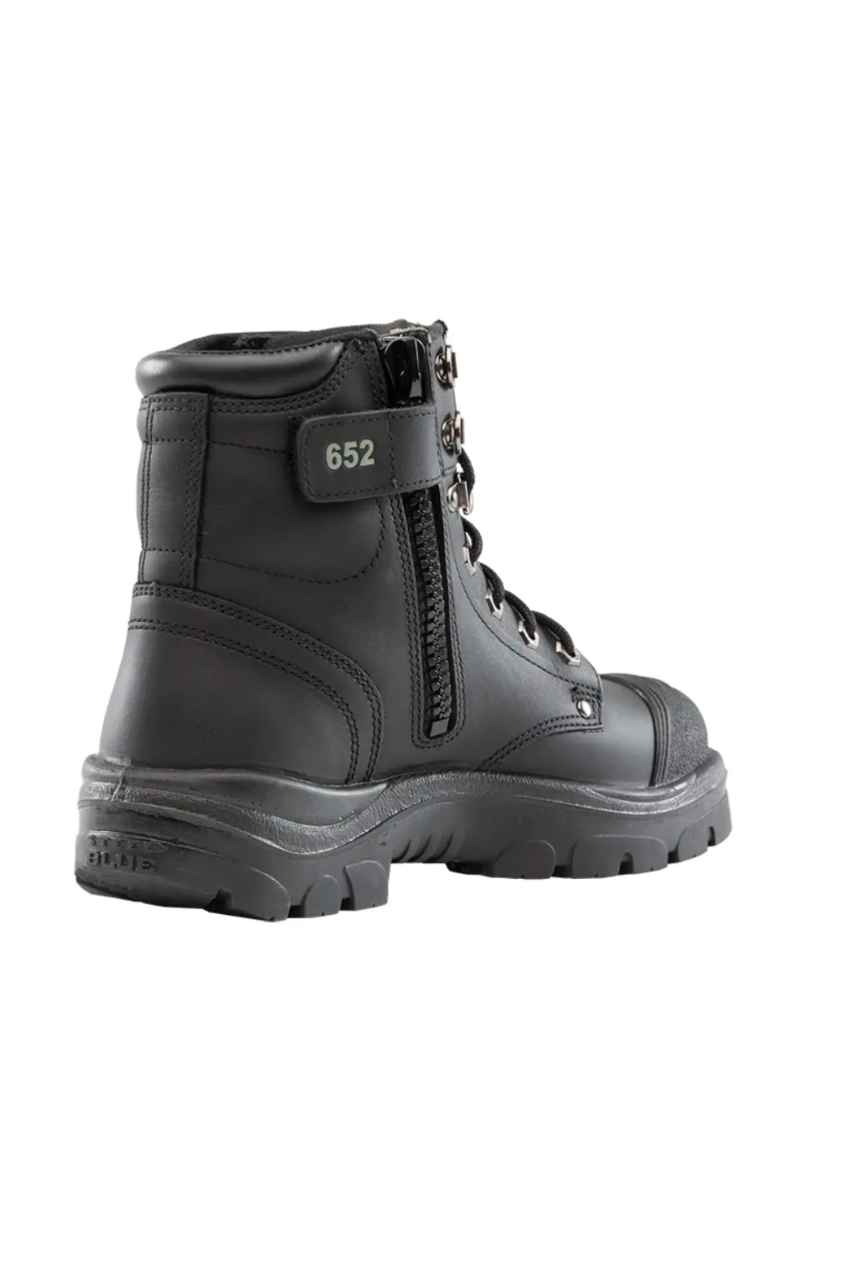 Steel Blue Argyle Zip Scuff Cap Boot