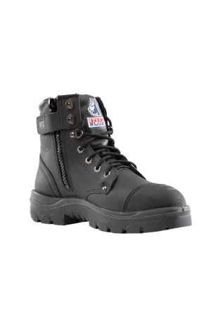 Steel Blue Argyle Zip Scuff Cap Boot