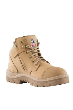 Steel Blue Parkes Zip Scuff Cap Boot
