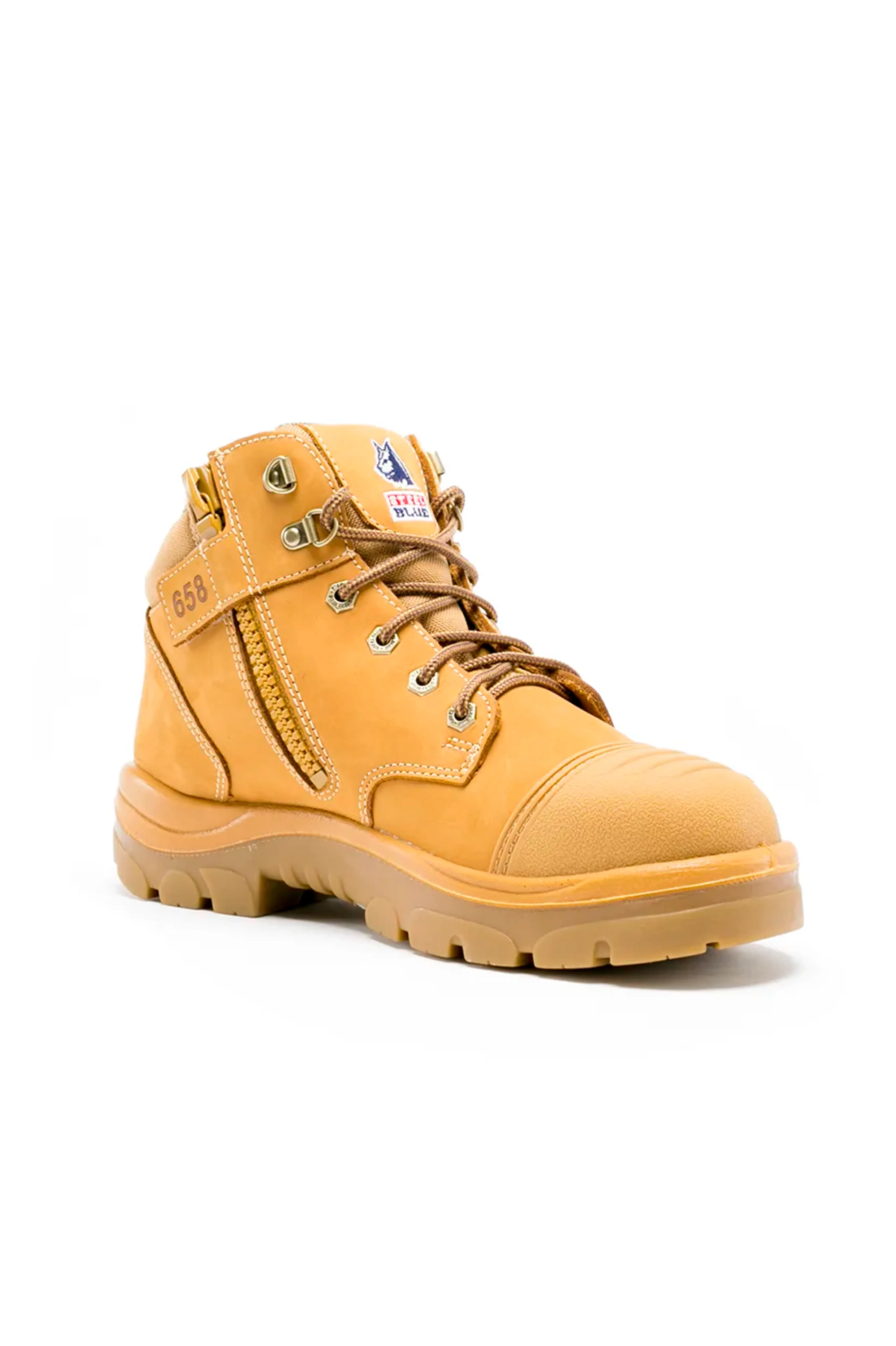 Steel Blue Parkes Zip Scuff Cap Boot