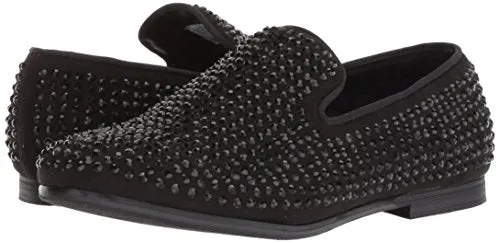 Steve Madden Boy's BCAVIAR Loafer, Black, Size 3 Little Kid