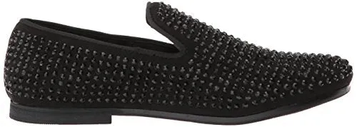 Steve Madden Boy's BCAVIAR Loafer, Black, Size 3 Little Kid
