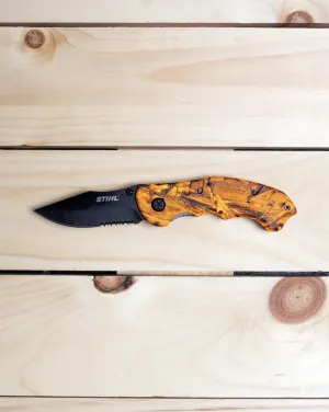 STIHL Orange Camo Knife