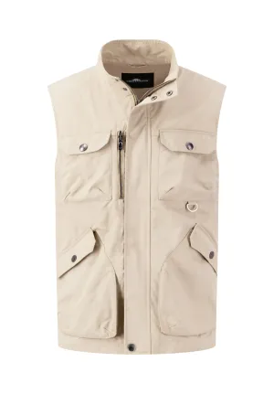 Stilvolle Outdoor-Weste im Utility-Look