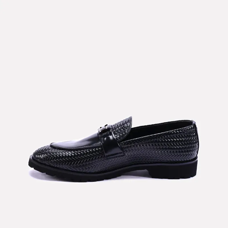 Stone Black Dress Loafers 0111122