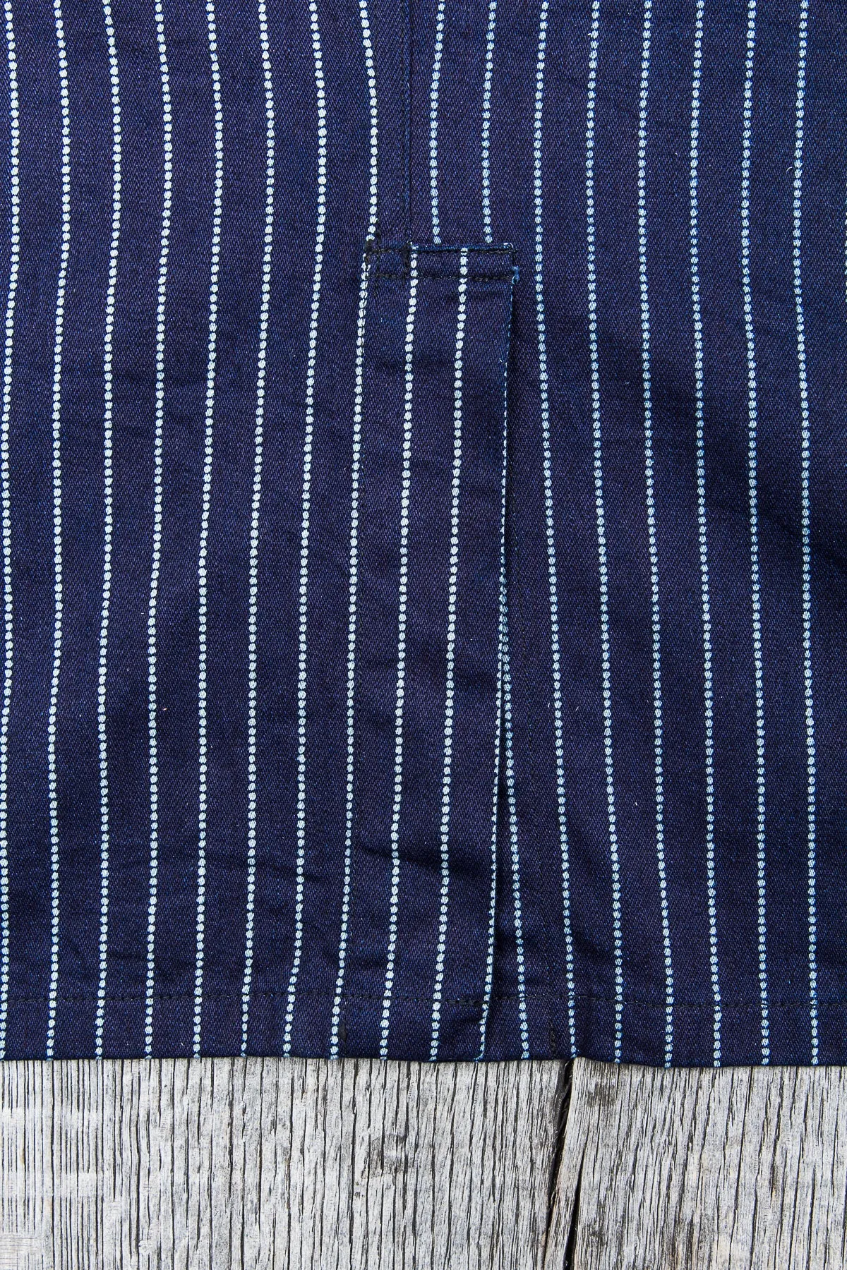 Sugar Cane & Co. 9oz Indigo Wabash Stripe Jacket