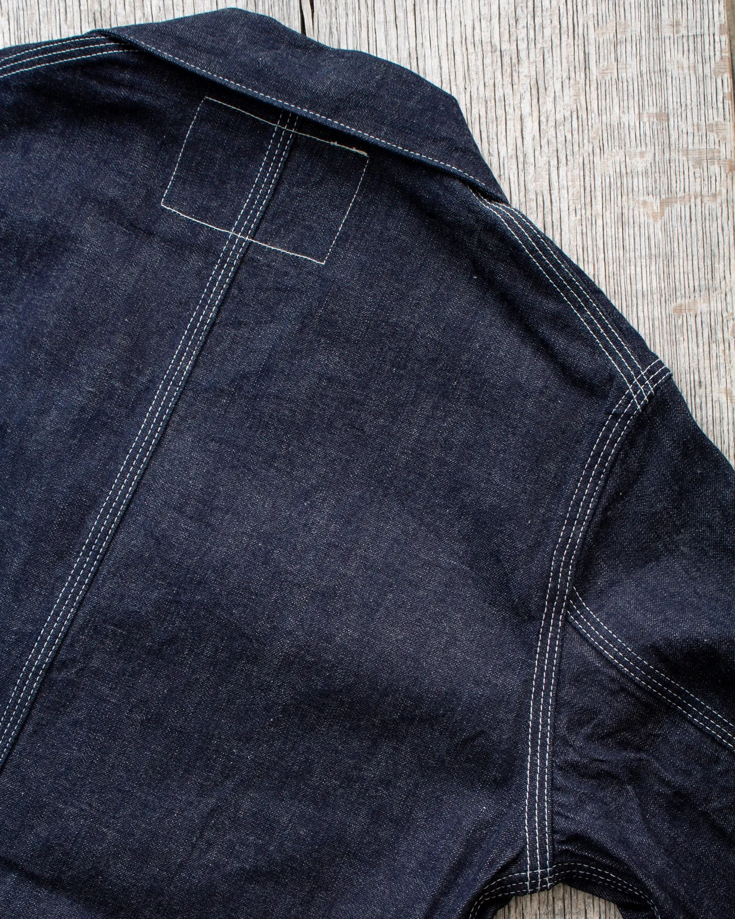Sugar Cane & Co. Fiction Romance 11oz. Blue Denim 1920's Work Coat SC15503