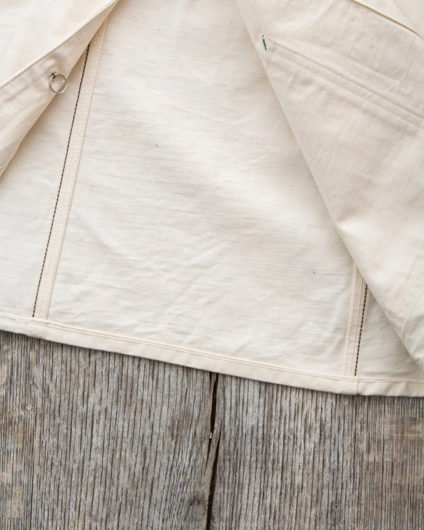 Sugar Cane & Co. Fiction Romance 9oz White Boat Sail Drill 1920's Work Coat SC15504
