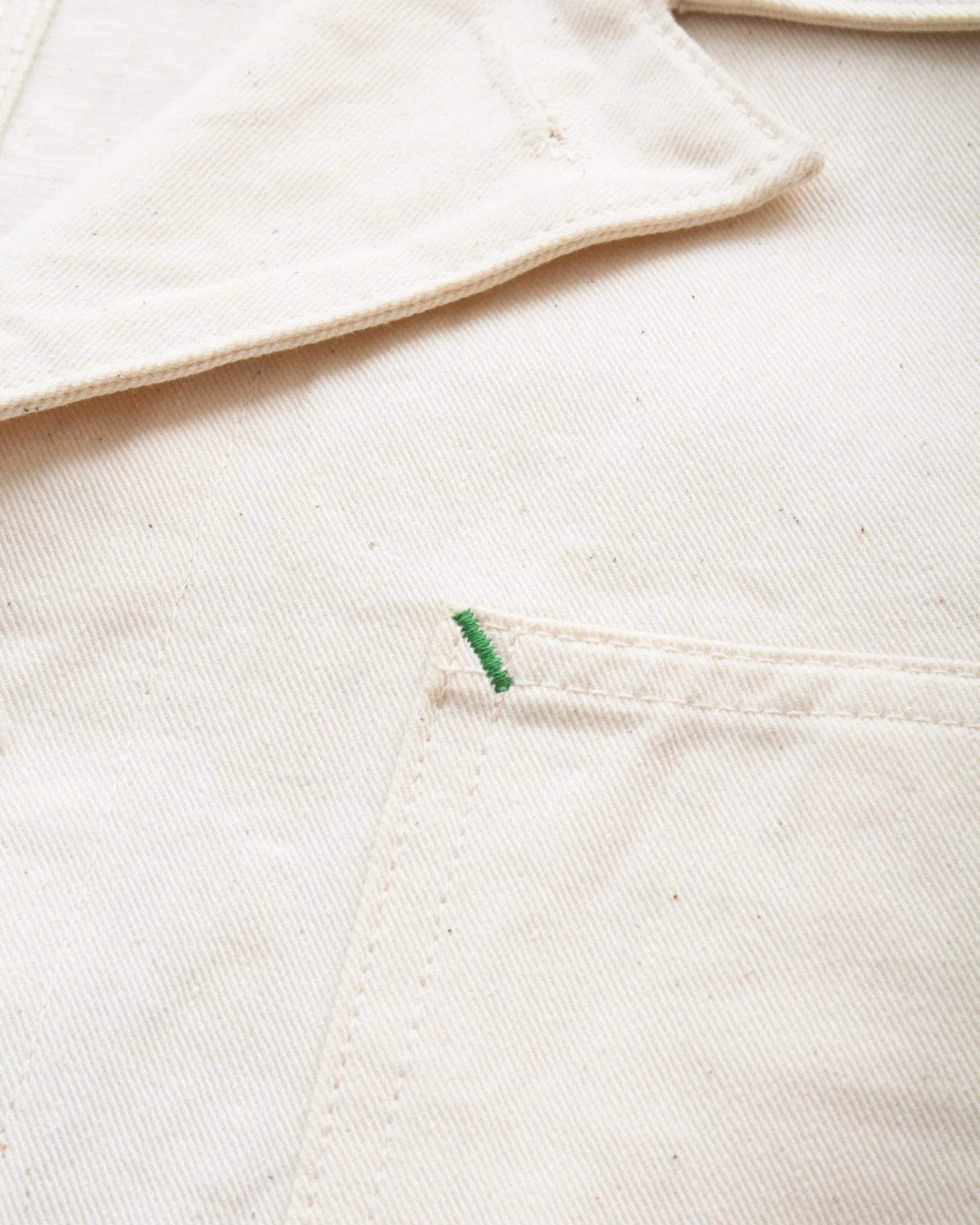 Sugar Cane & Co. Fiction Romance 9oz White Boat Sail Drill 1920's Work Coat SC15504