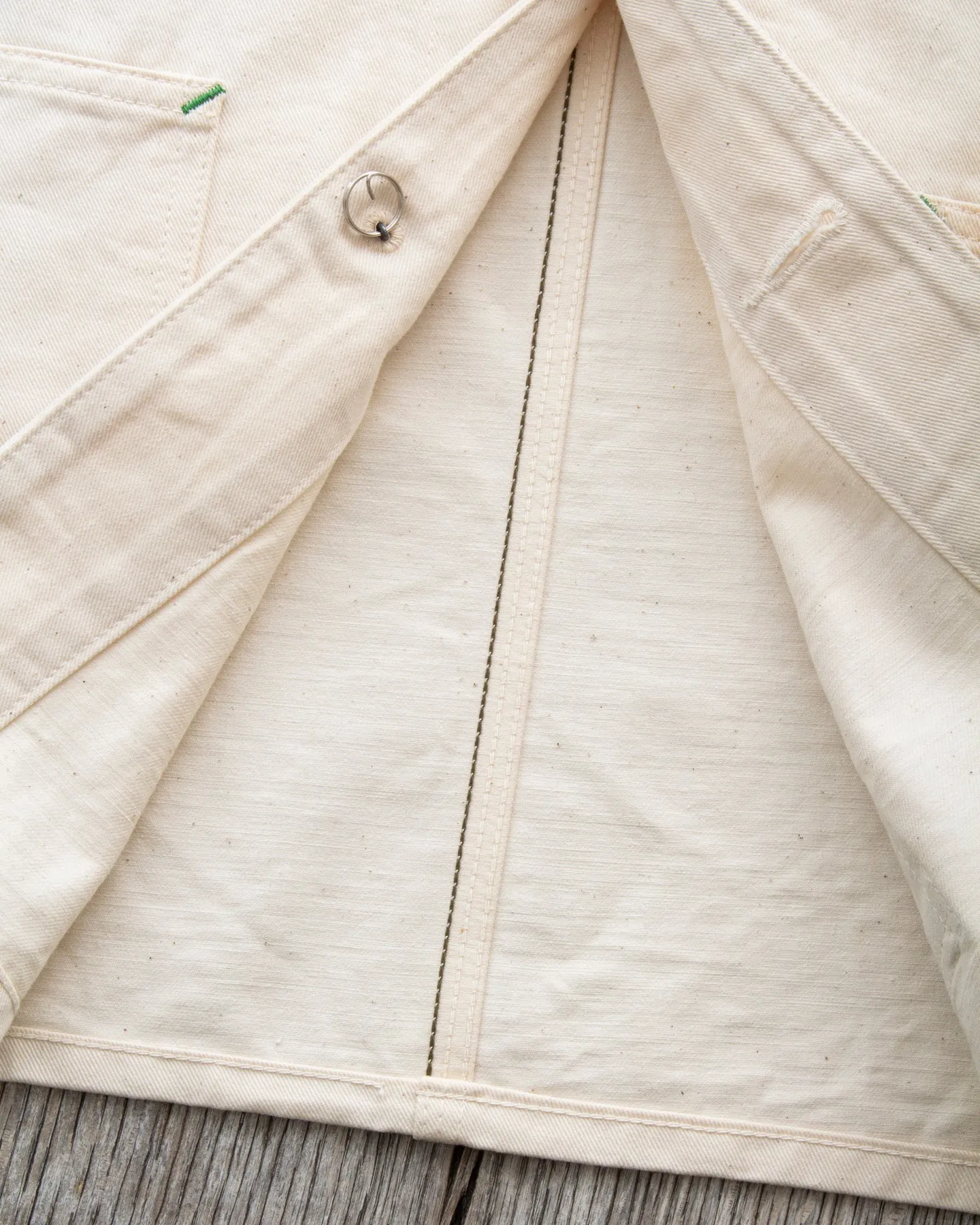 Sugar Cane & Co. Fiction Romance 9oz White Boat Sail Drill 1920's Work Coat SC15504