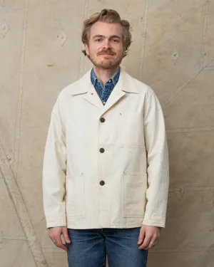 Sugar Cane & Co. Fiction Romance 9oz White Boat Sail Drill 1920's Work Coat SC15504