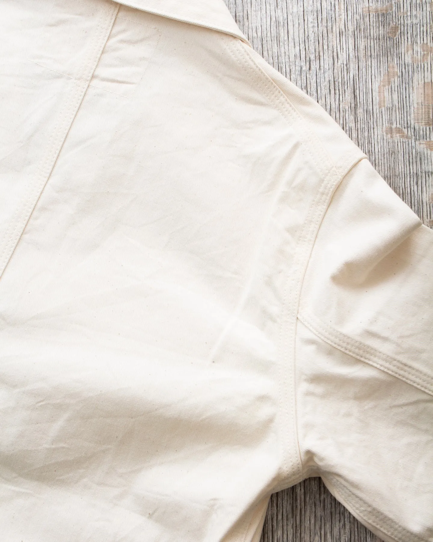Sugar Cane & Co. Fiction Romance 9oz White Boat Sail Drill 1920's Work Coat SC15504