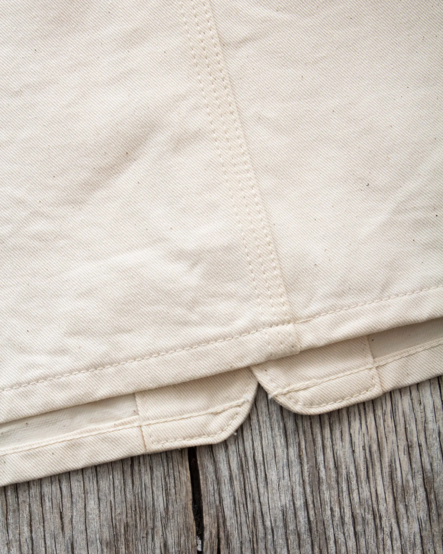 Sugar Cane & Co. Fiction Romance 9oz White Boat Sail Drill 1920's Work Coat SC15504