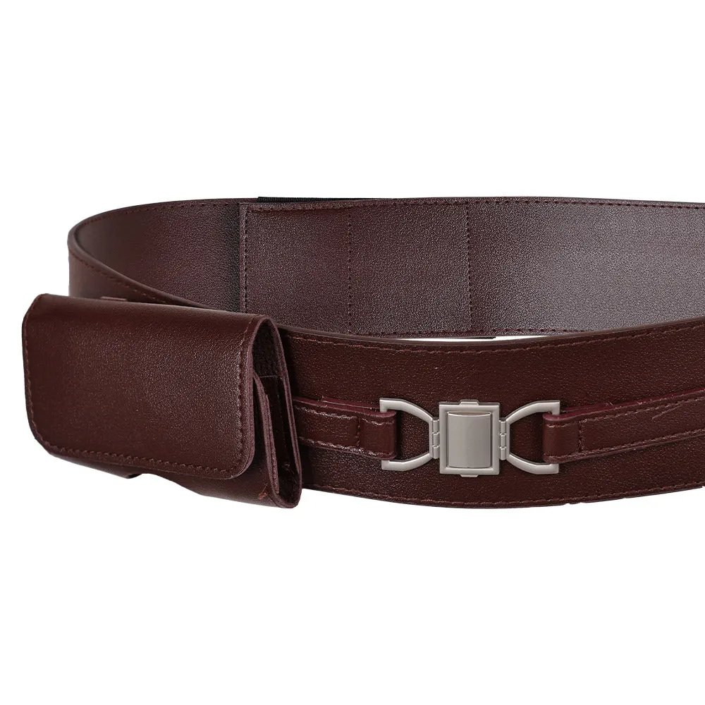 SW Jedi Cosplay Brown Belt Waistband Halloween Carnival Costume Accessories Props
