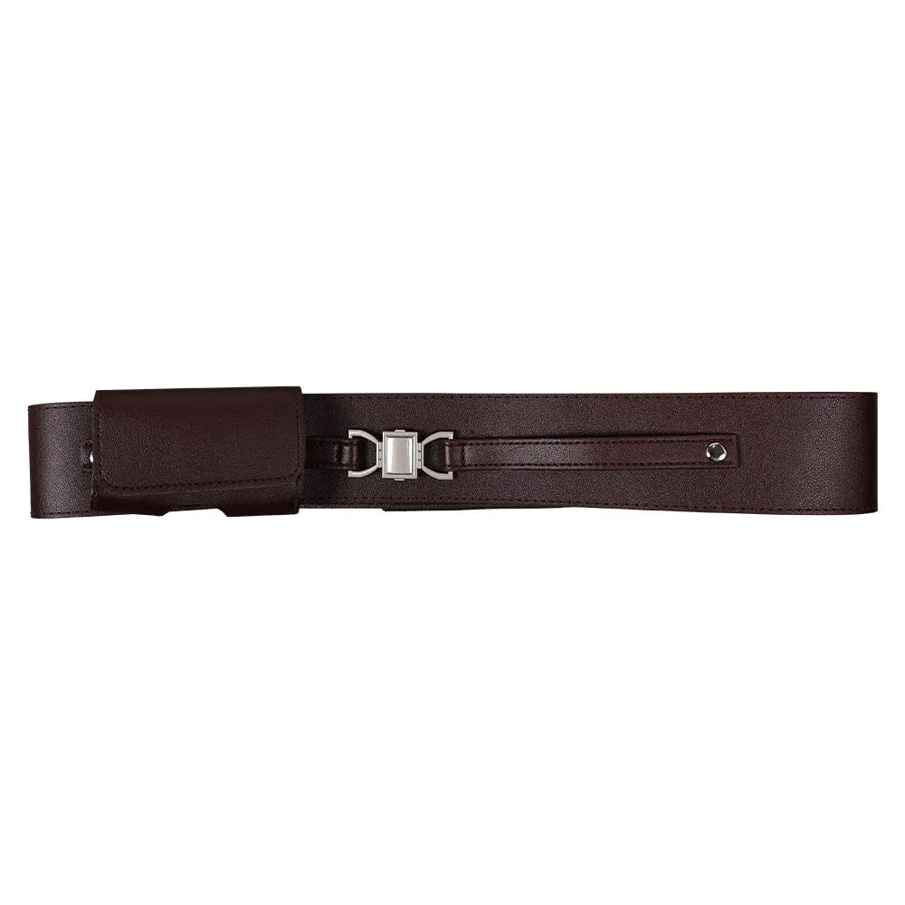 SW Jedi Cosplay Brown Belt Waistband Halloween Carnival Costume Accessories Props