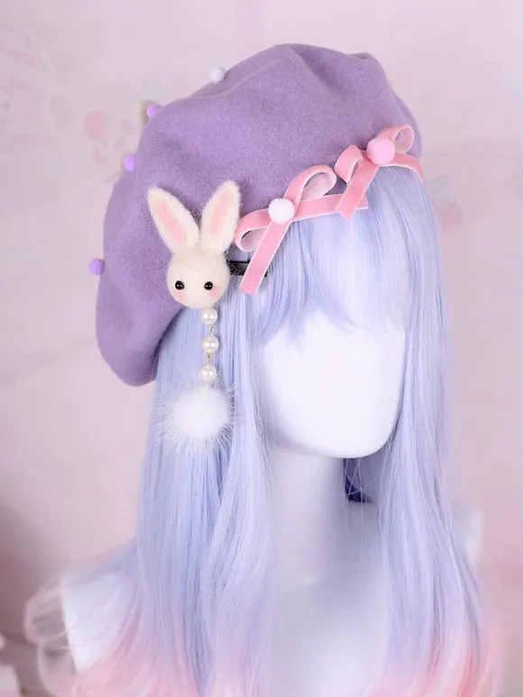 Sweet Lolita Hat Pink BowknotBow Polyester Lolita Accessories Headwear