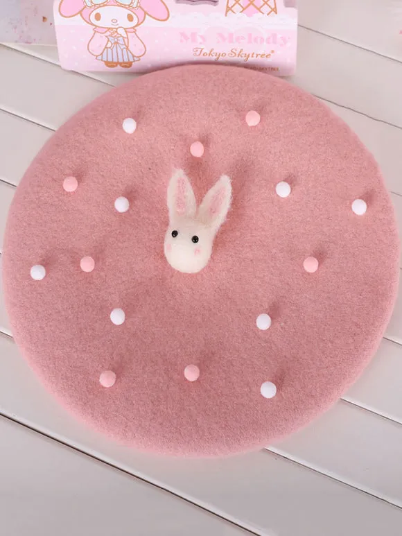 Sweet Lolita Hat Pink BowknotBow Polyester Lolita Accessories Headwear