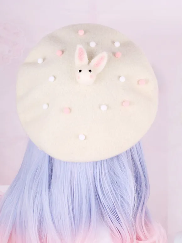 Sweet Lolita Hat Pink BowknotBow Polyester Lolita Accessories Headwear